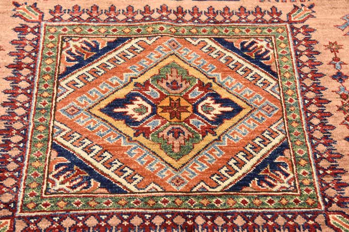 150cm x 215cm Hand Knotted Kazak Oriental Rug