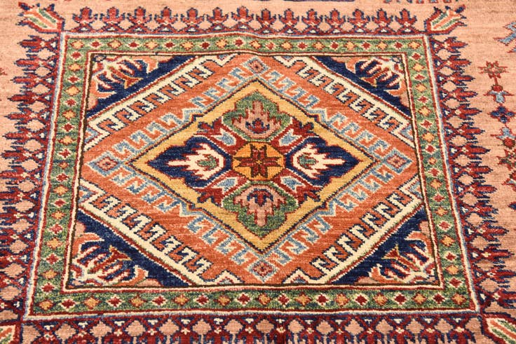 Detail image of 150cm x 215cm Hand Knotted Kazak Oriental Rug