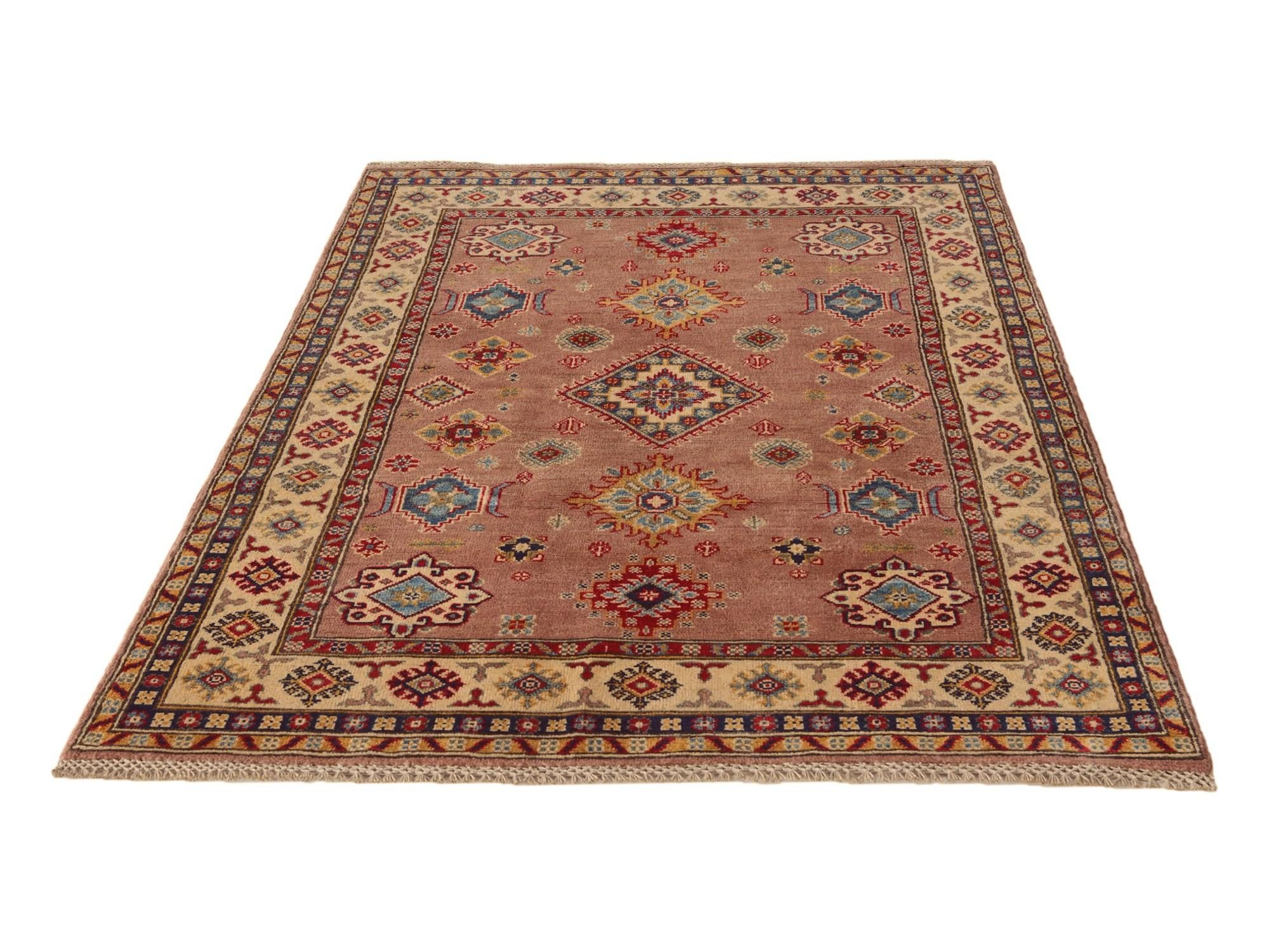 4' x 5' 11 Hand Knotted Kazak Rug