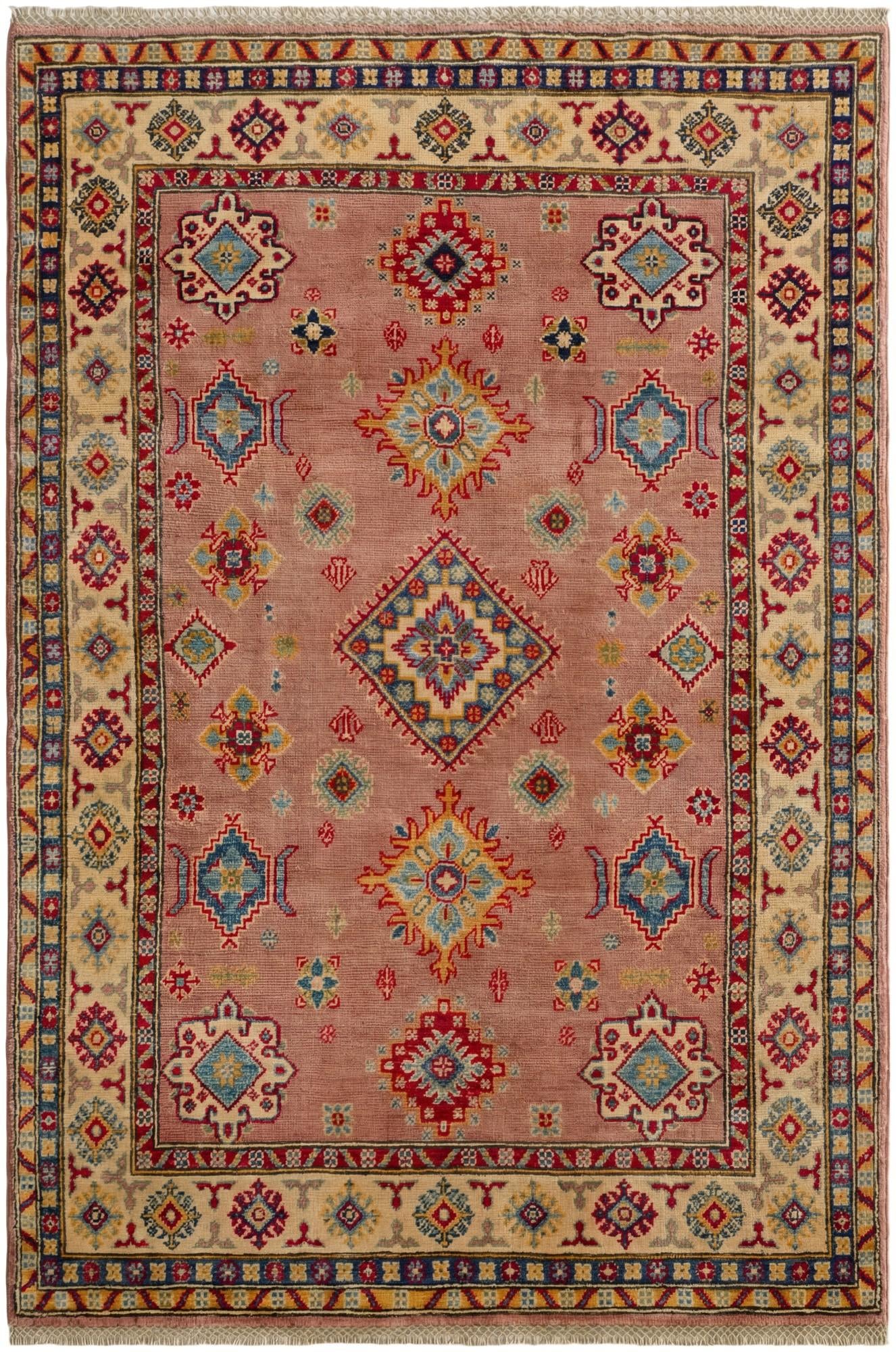 4' x 5' 11 Hand Knotted Kazak Rug