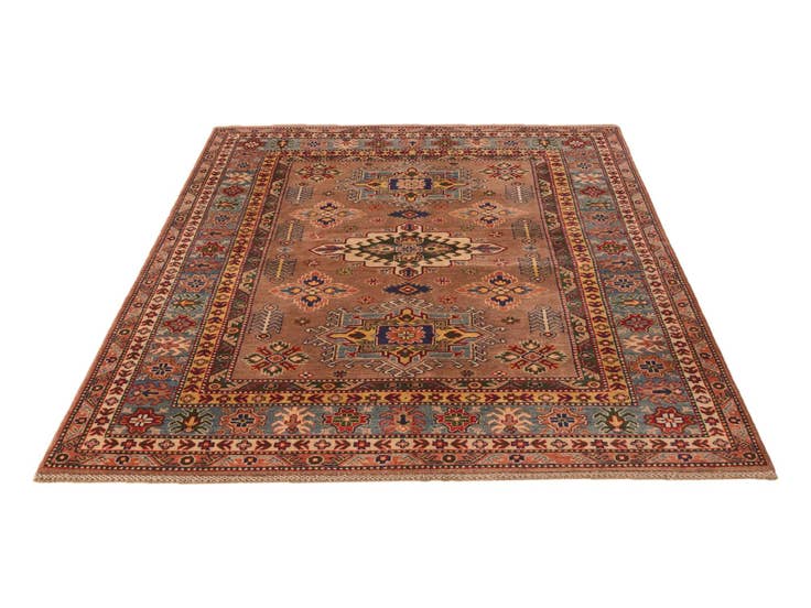 Detail image of 5' 6 x 8' Hand Knotted Kazak Rug