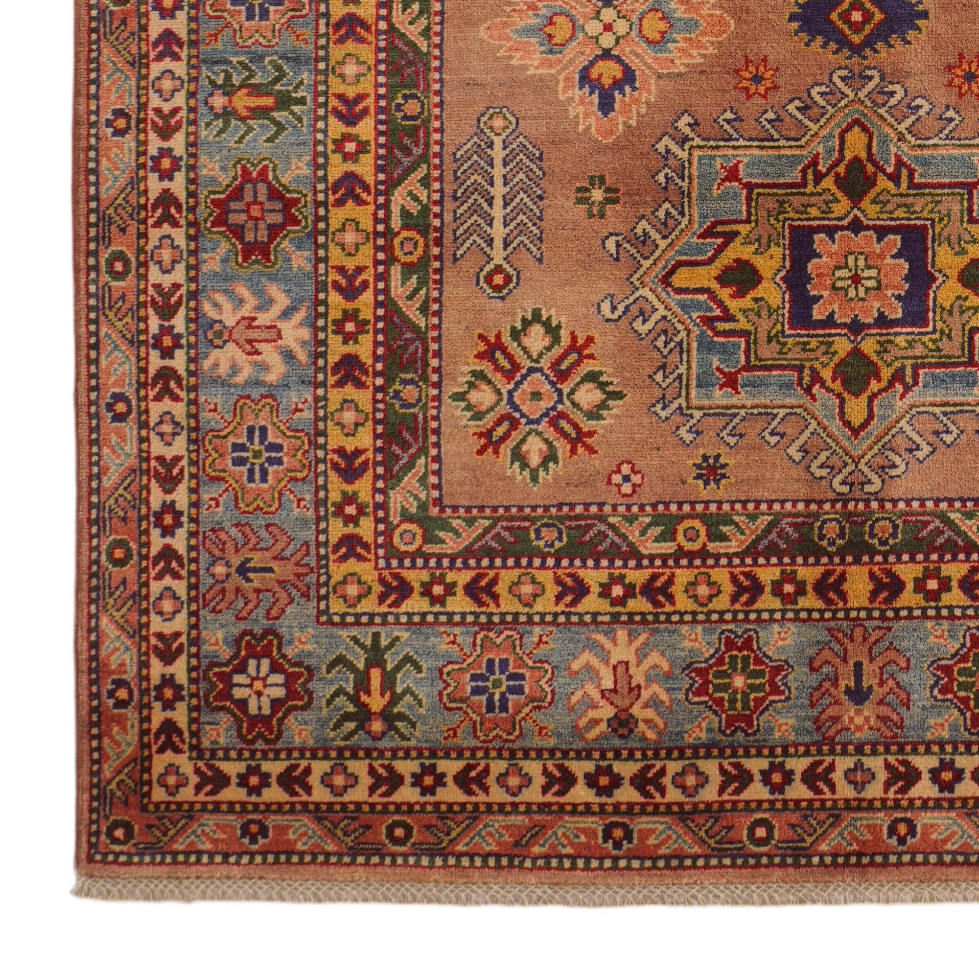 5' 6 x 8' Hand Knotted Kazak Rug