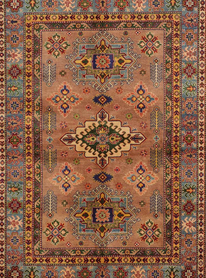 5' 6 x 8' Hand Knotted Kazak Rug