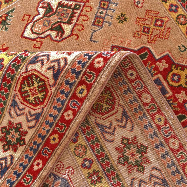 Detail image of 5' 6 x 7' 9 Hand Knotted Kazak Rug