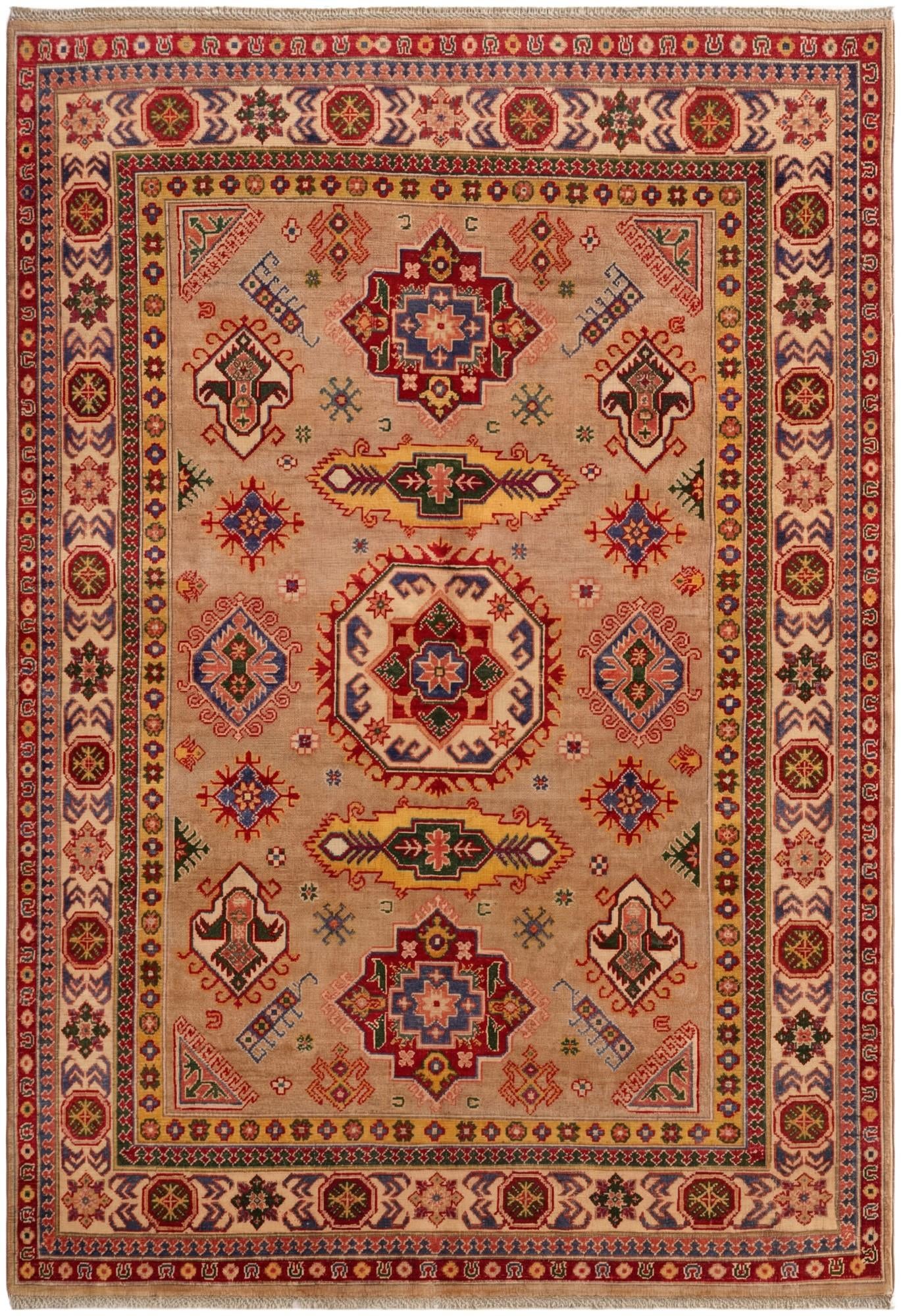 5' 6 x 7' 9 Hand Knotted Kazak Rug