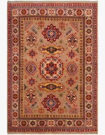5' 6 x 7' 9 Hand Knotted Kazak Rug