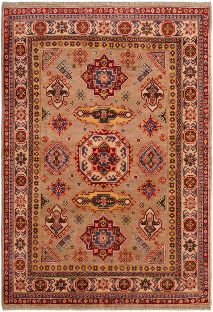 5' 6 x 7' 9 Hand Knotted Kazak Rug