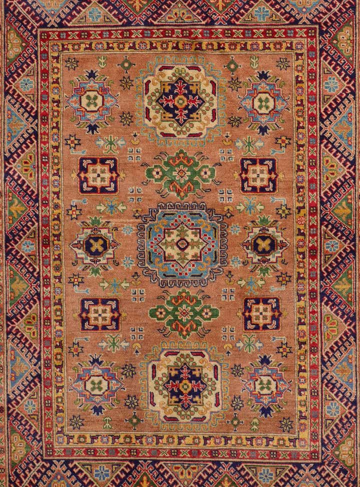 5' 3 x 7' 1 Hand Knotted Kazak Rug