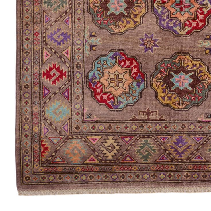 Detail image of 5' x 6' 6 Hand Knotted Kazak Rug