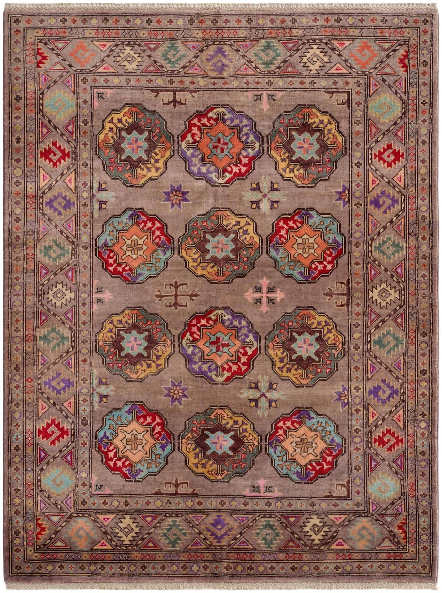 5' x 6' 6 Hand Knotted Kazak Rug