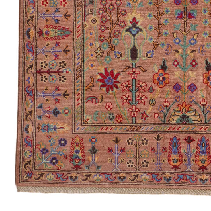 Detail image of 4' 9 x 5' 11 Hand Knotted Kazak Rug