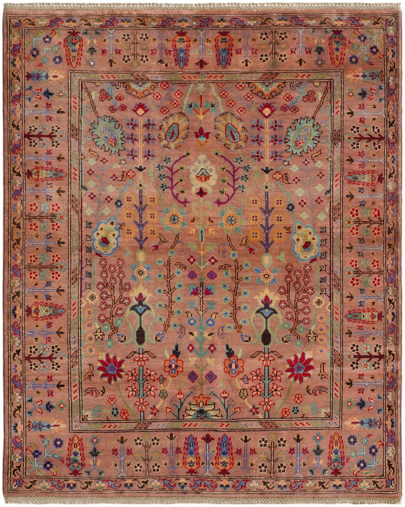 4' 9 x 5' 11 Hand Knotted Kazak Rug