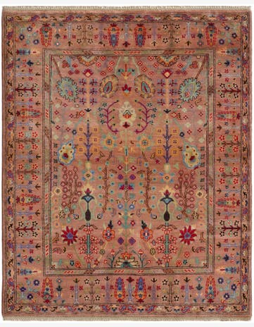 4' 9 x 5' 11 Hand Knotted Kazak Rug