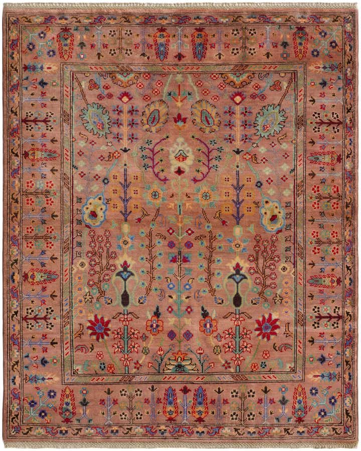 4' 9 x 5' 11 Hand Knotted Kazak Rug