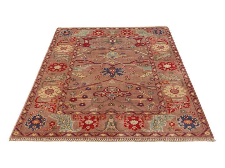 4' x 6' 3 Hand Knotted Kazak Rug