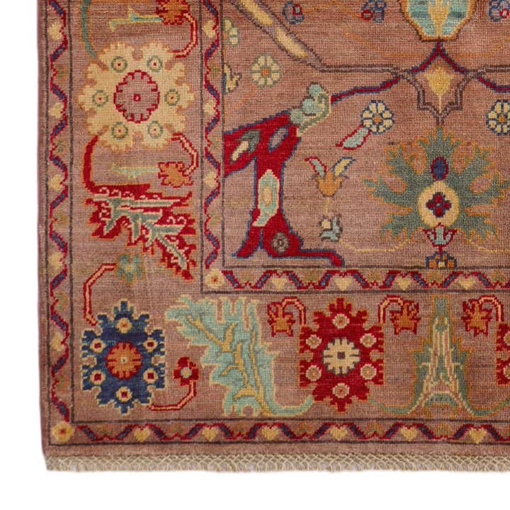 4' x 6' 3 Hand Knotted Kazak Rug