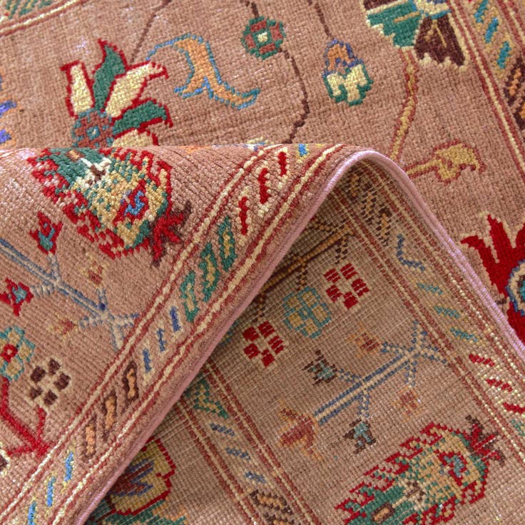 Detail image of 4' 2 x 6' Hand Knotted Kazak Rug