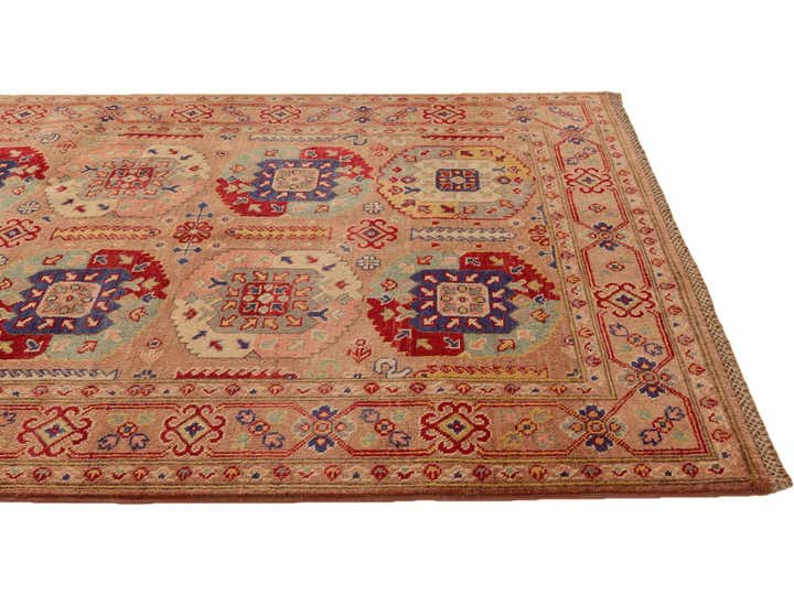 4' 2 x 5' 10 Hand Knotted Kazak Rug
