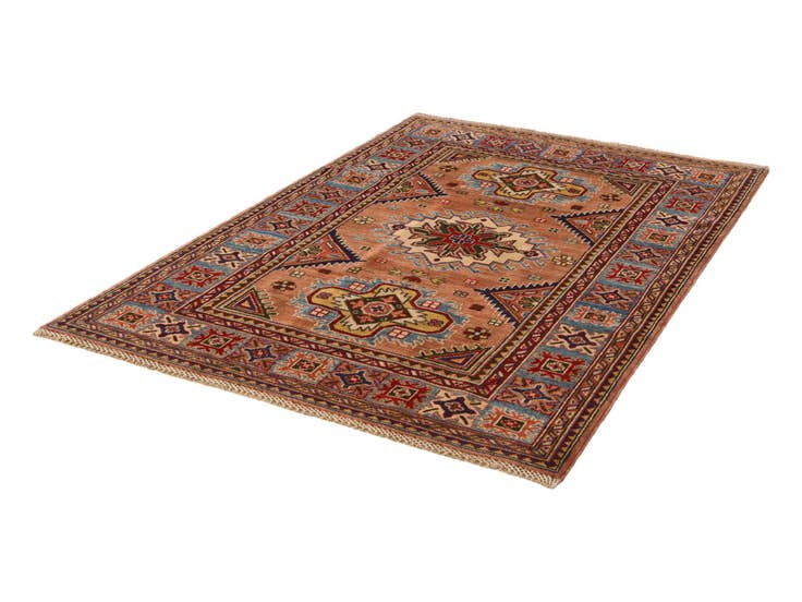 Detail image of 4' x 6' Hand Knotted Kazak Rug