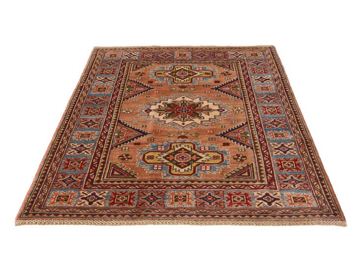 Detail image of 4' x 6' Hand Knotted Kazak Rug