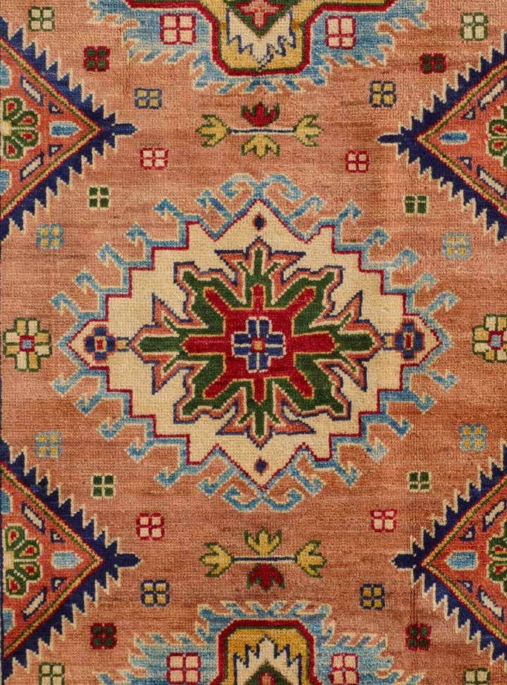 4' x 6' Hand Knotted Kazak Rug
