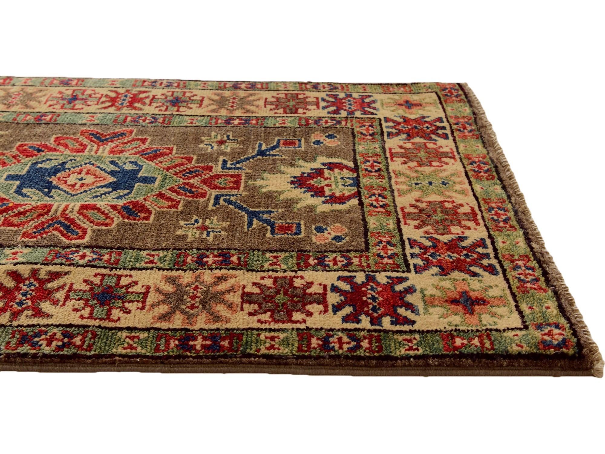 2' x 3' Hand Knotted Kazak Rug