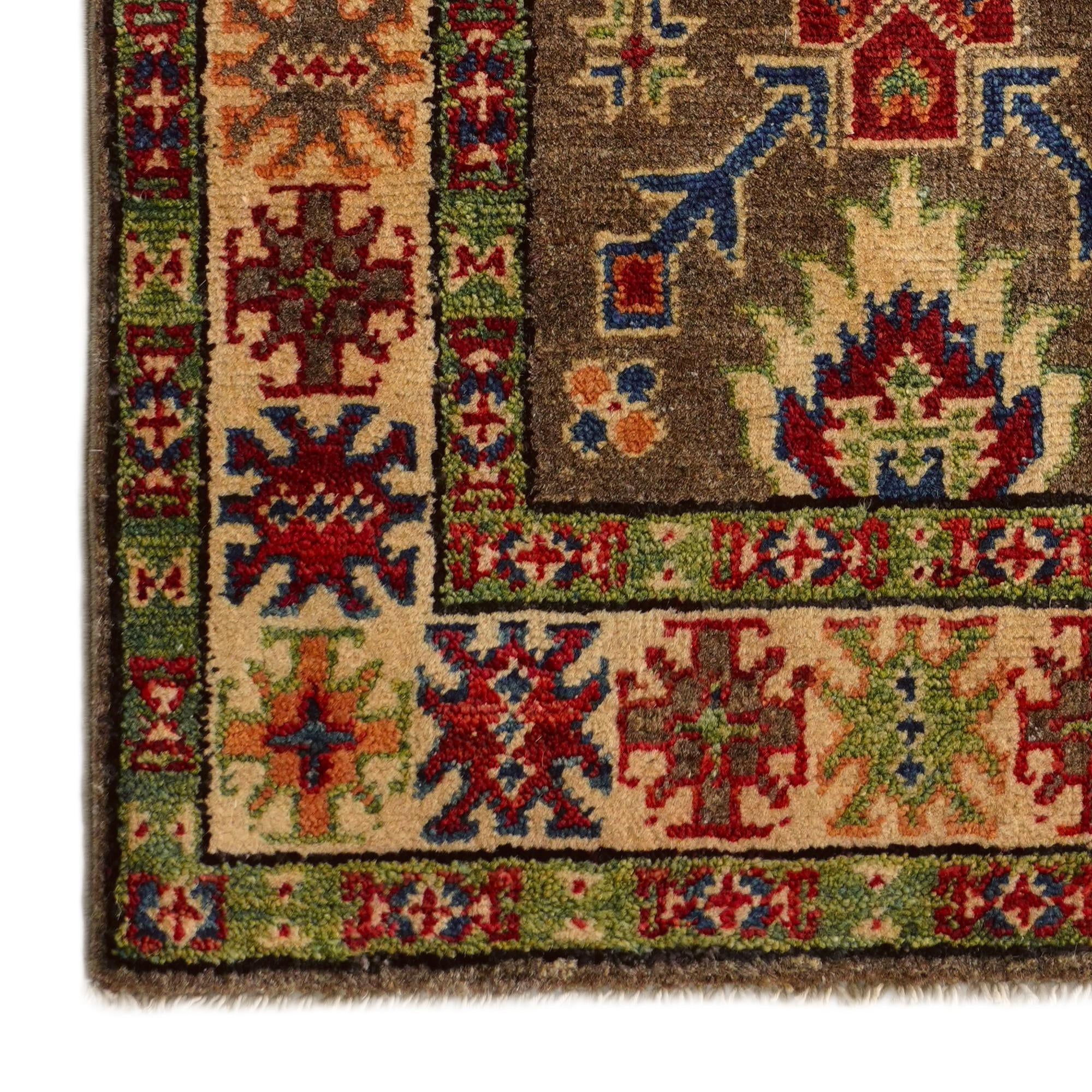 2' x 3' Hand Knotted Kazak Rug