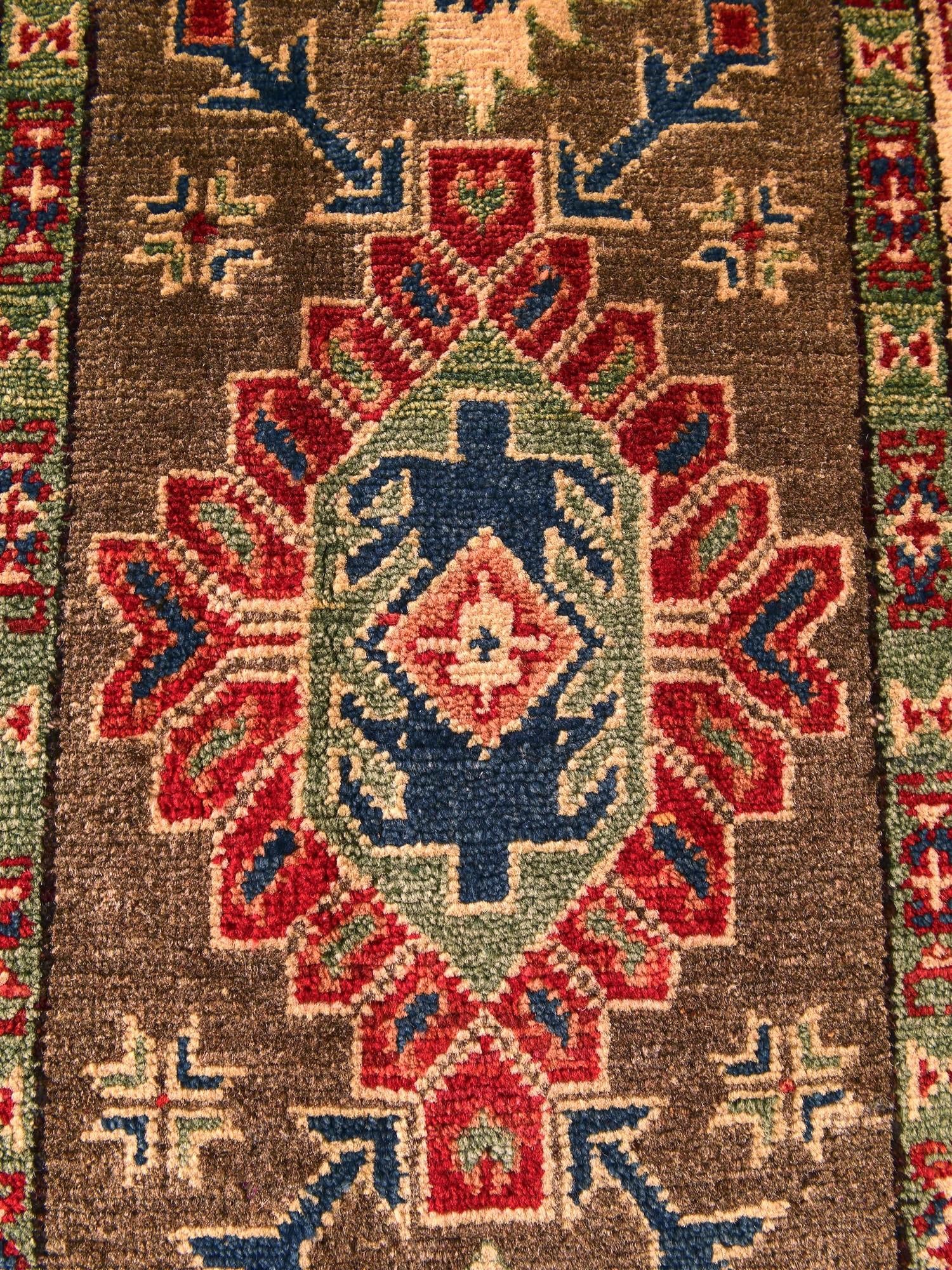 2' x 3' Hand Knotted Kazak Rug