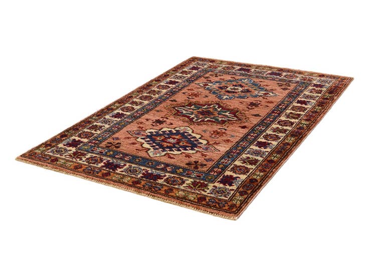 Detail image of 2' 8 x 3' 11 Hand Knotted Kazak Rug