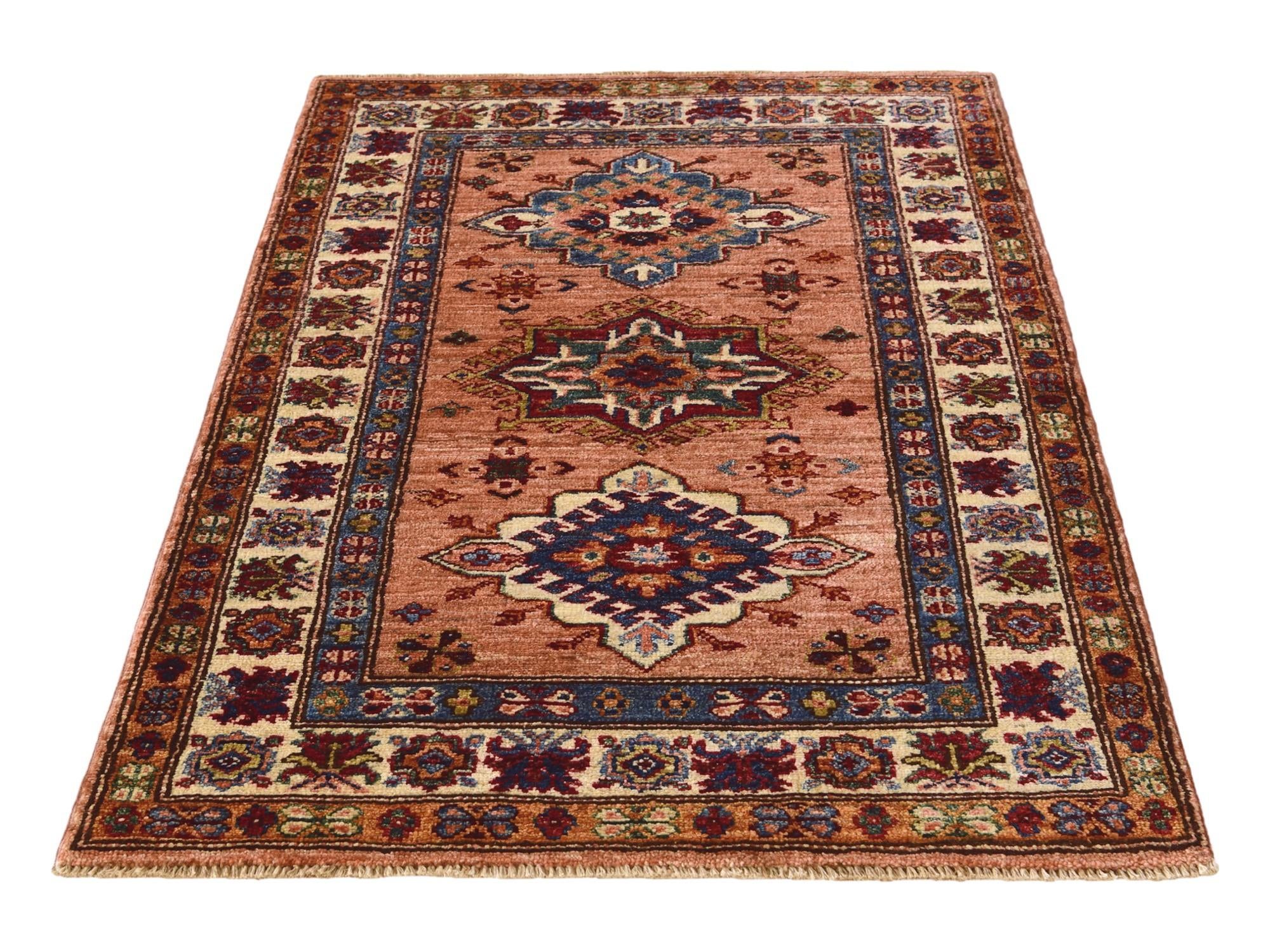 2' 8 x 3' 11 Hand Knotted Kazak Rug