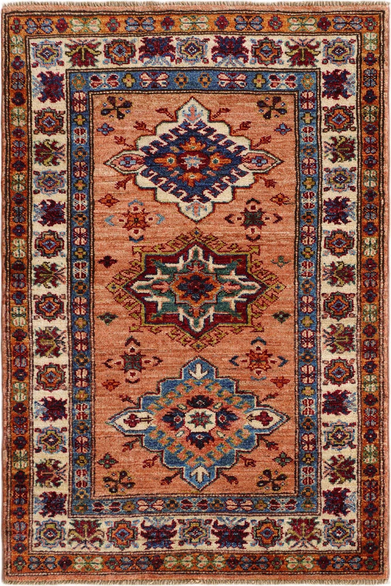 2' 8 x 3' 11 Hand Knotted Kazak Rug