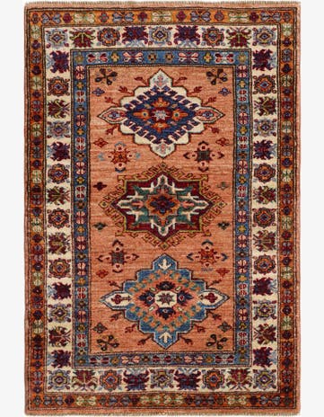 2' 8 x 3' 11 Hand Knotted Kazak Rug