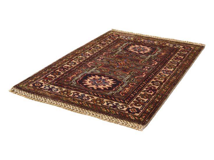 Detail image of 2' x 2' 10 Hand Knotted Kazak Rug
