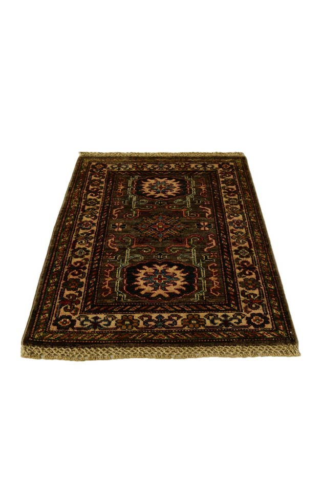 Detail image of 2' x 2' 10 Hand Knotted Kazak Rug