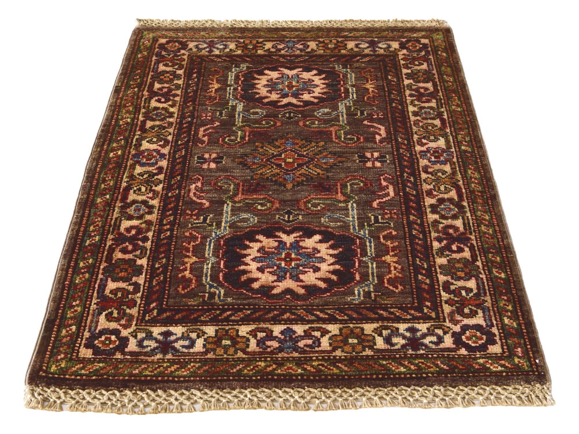 2' x 2' 10 Hand Knotted Kazak Rug