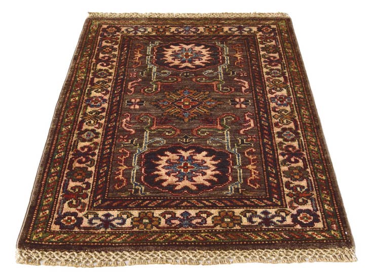 Detail image of 2' x 2' 10 Hand Knotted Kazak Rug