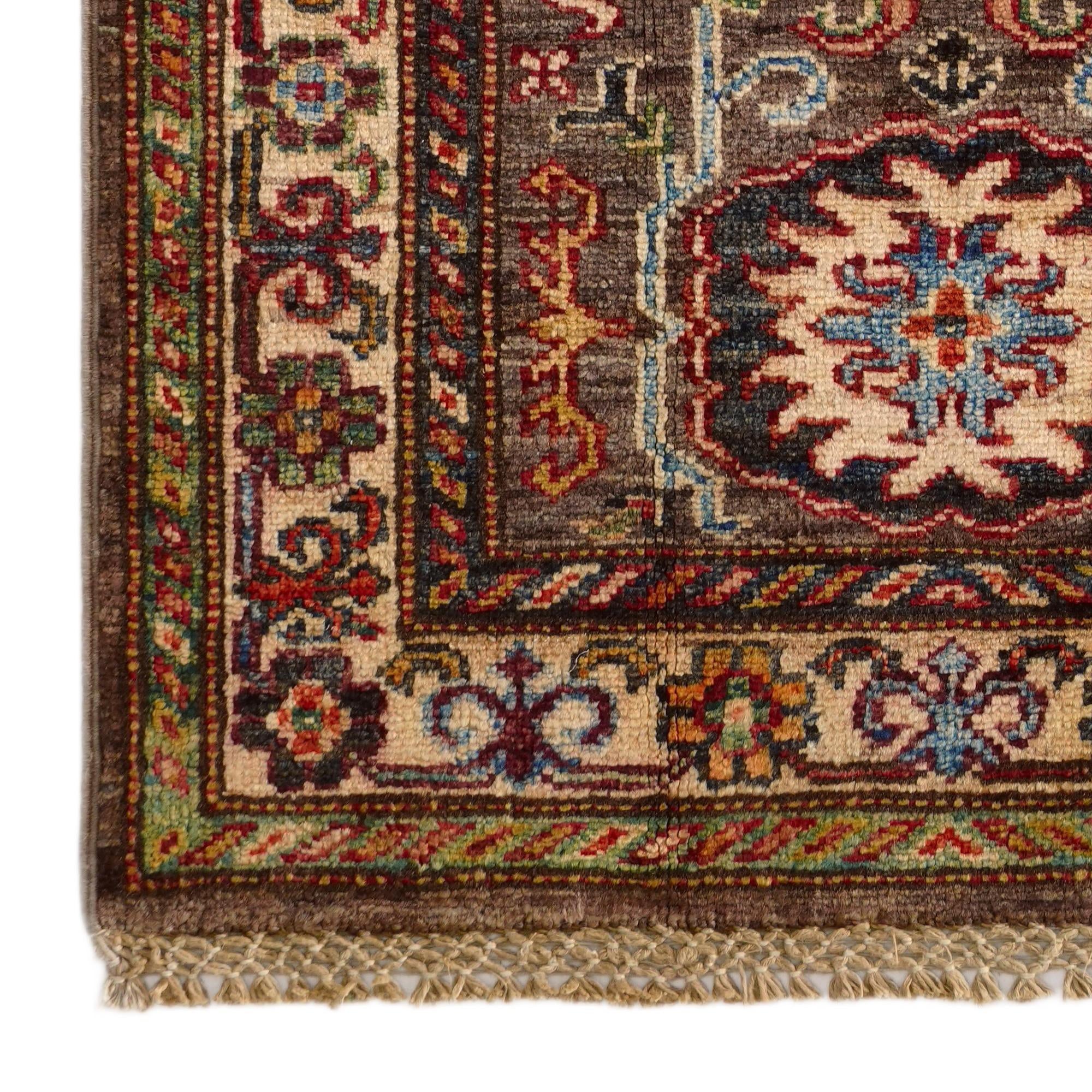 2' x 2' 10 Hand Knotted Kazak Rug