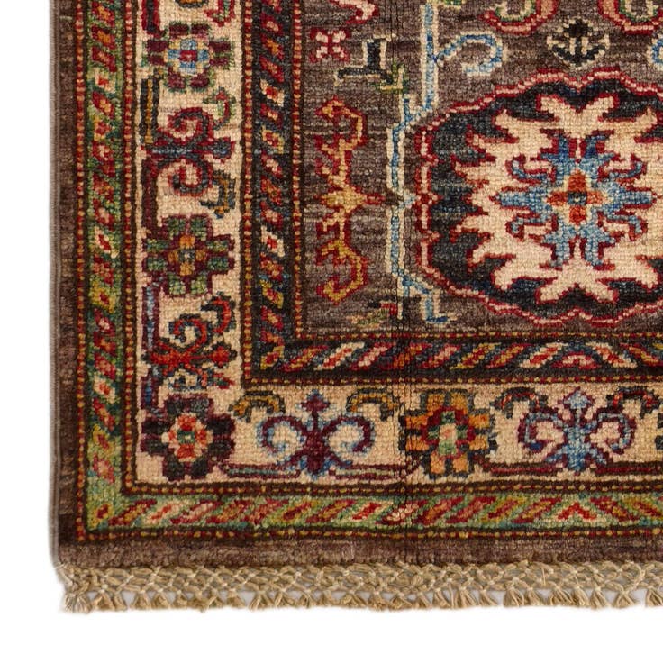 Detail image of 2' x 2' 10 Hand Knotted Kazak Rug