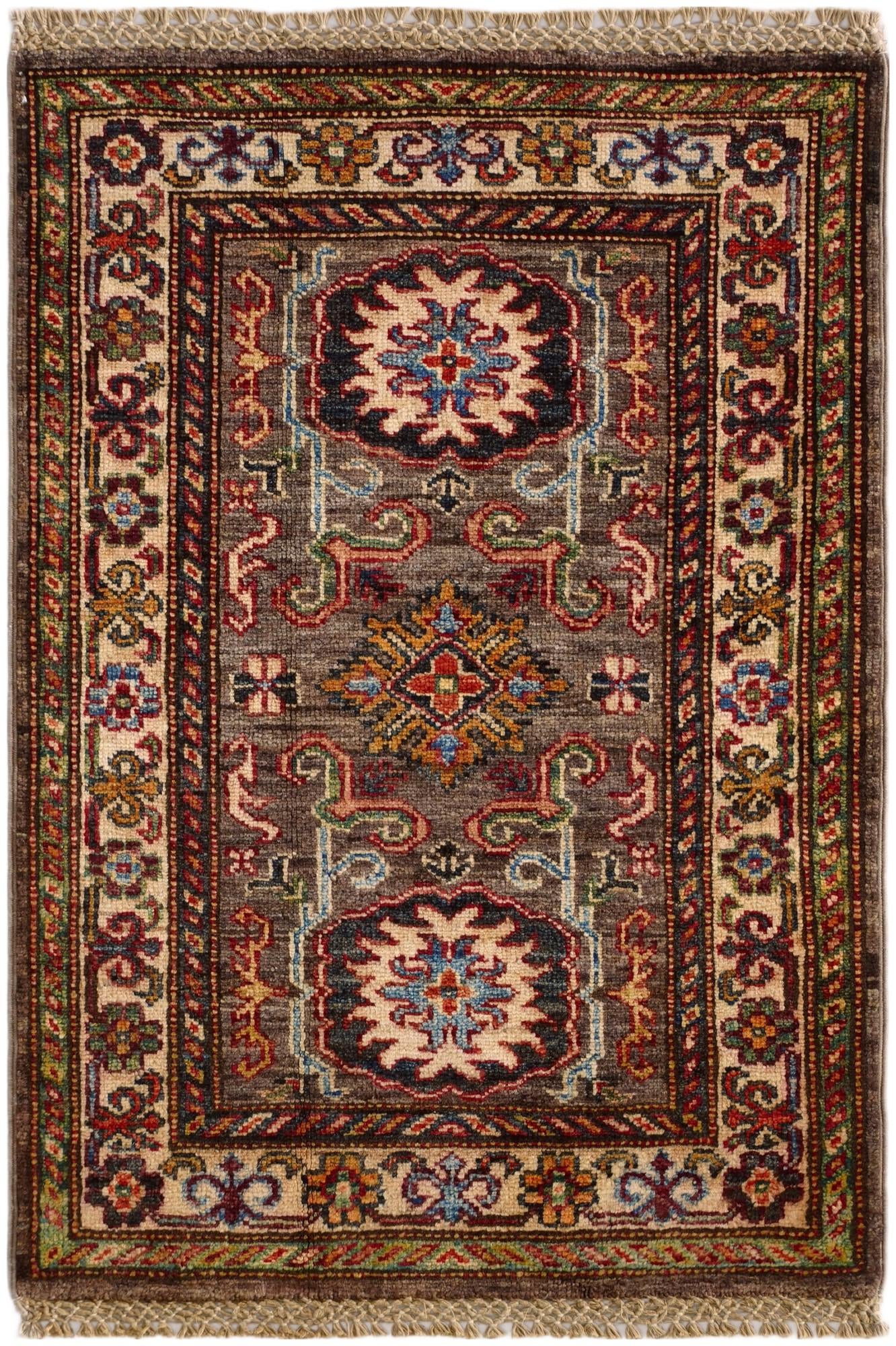 2' x 2' 10 Hand Knotted Kazak Rug