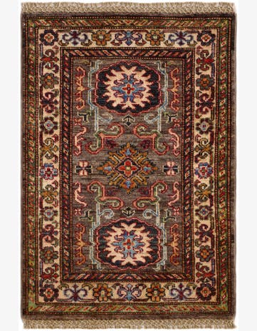 2' x 2' 10 Hand Knotted Kazak Rug