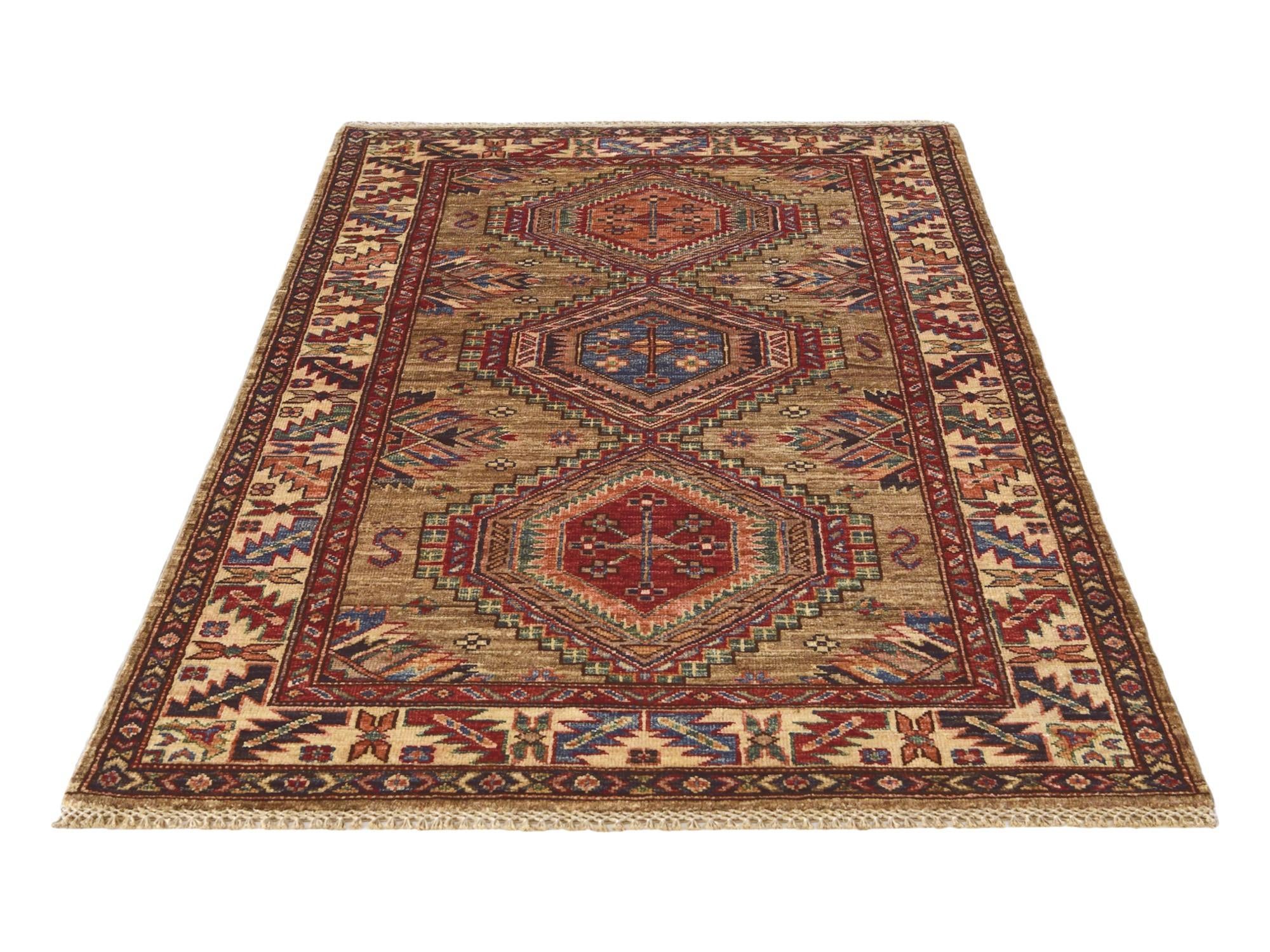 3' 4 x 5' 5 Hand Knotted Kazak Rug