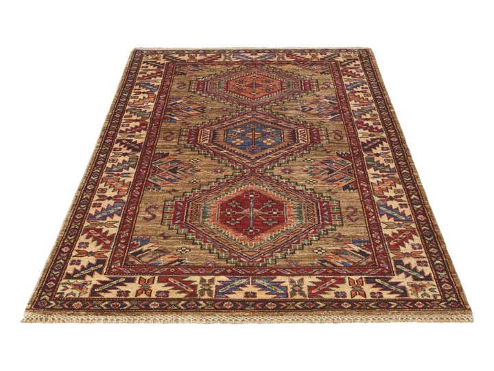 3' 4 x 5' 5 Hand Knotted Kazak Rug