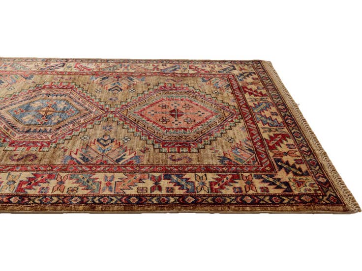 Detail image of 3' 4 x 5' 5 Hand Knotted Kazak Rug