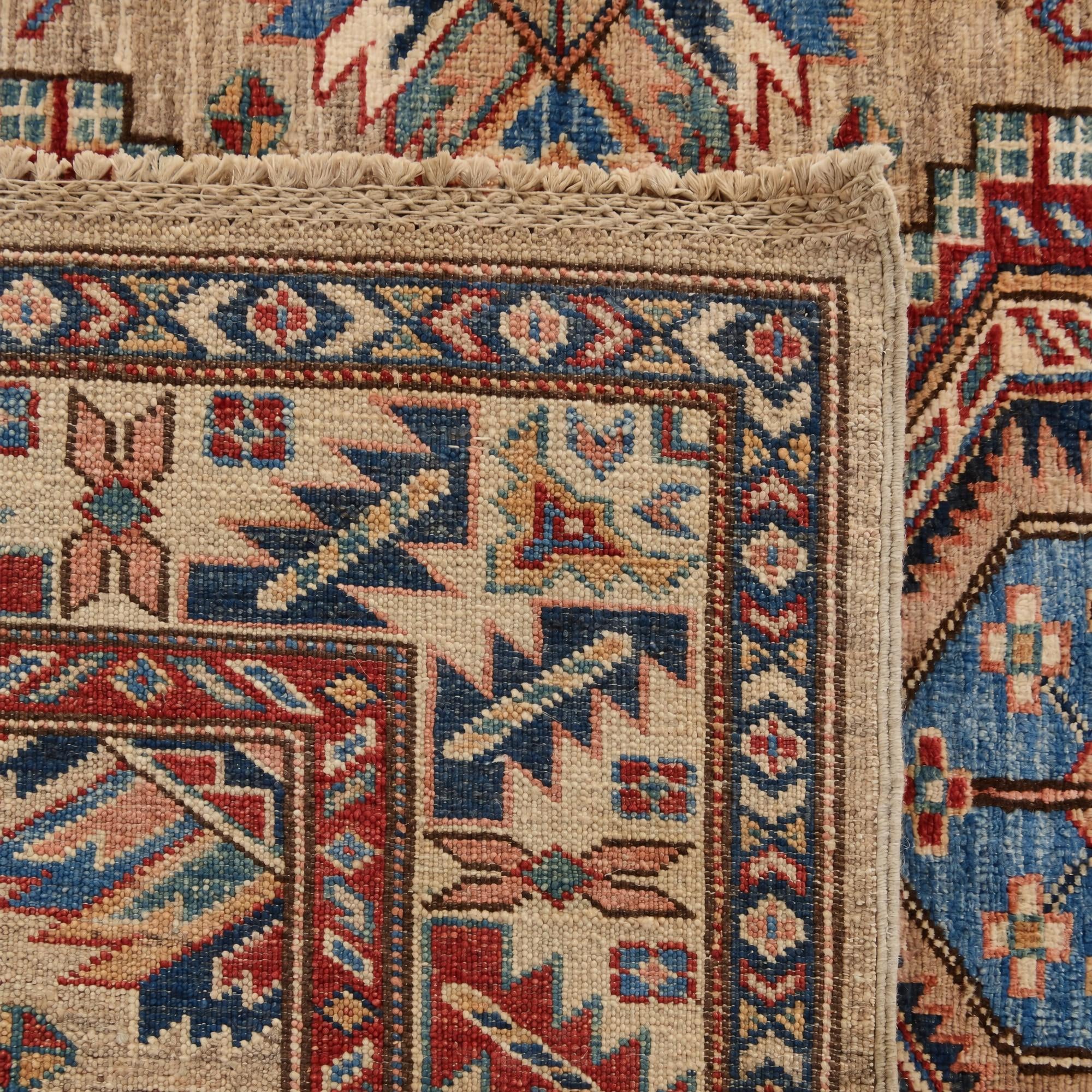 100cm x 165cm Hand Knotted Kazak Rug