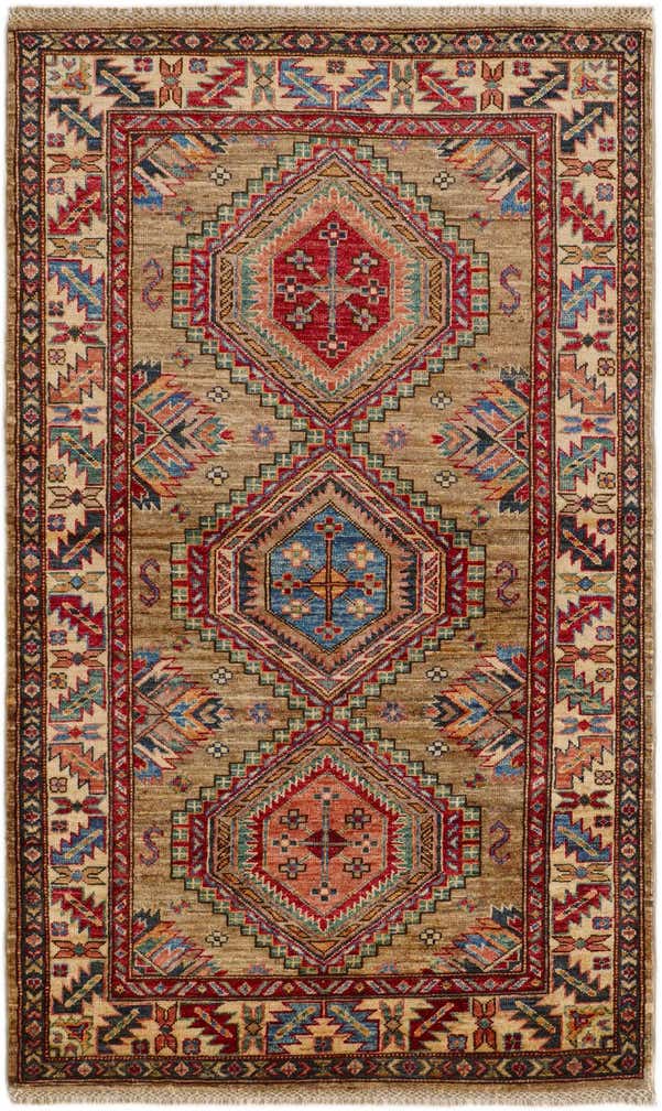 3' 4 x 5' 5 Hand Knotted Kazak Rug