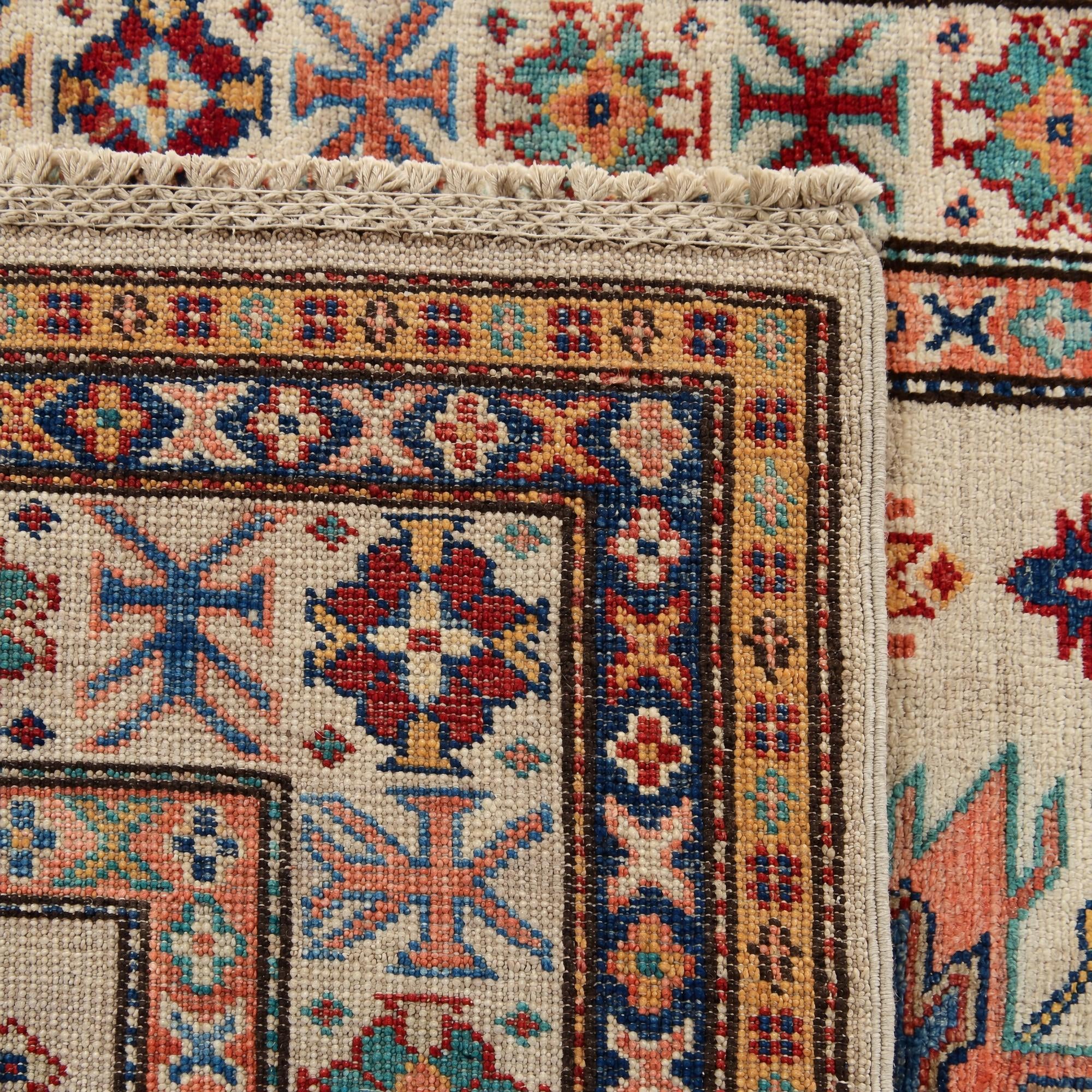 100cm x 155cm Hand Knotted Kazak Rug