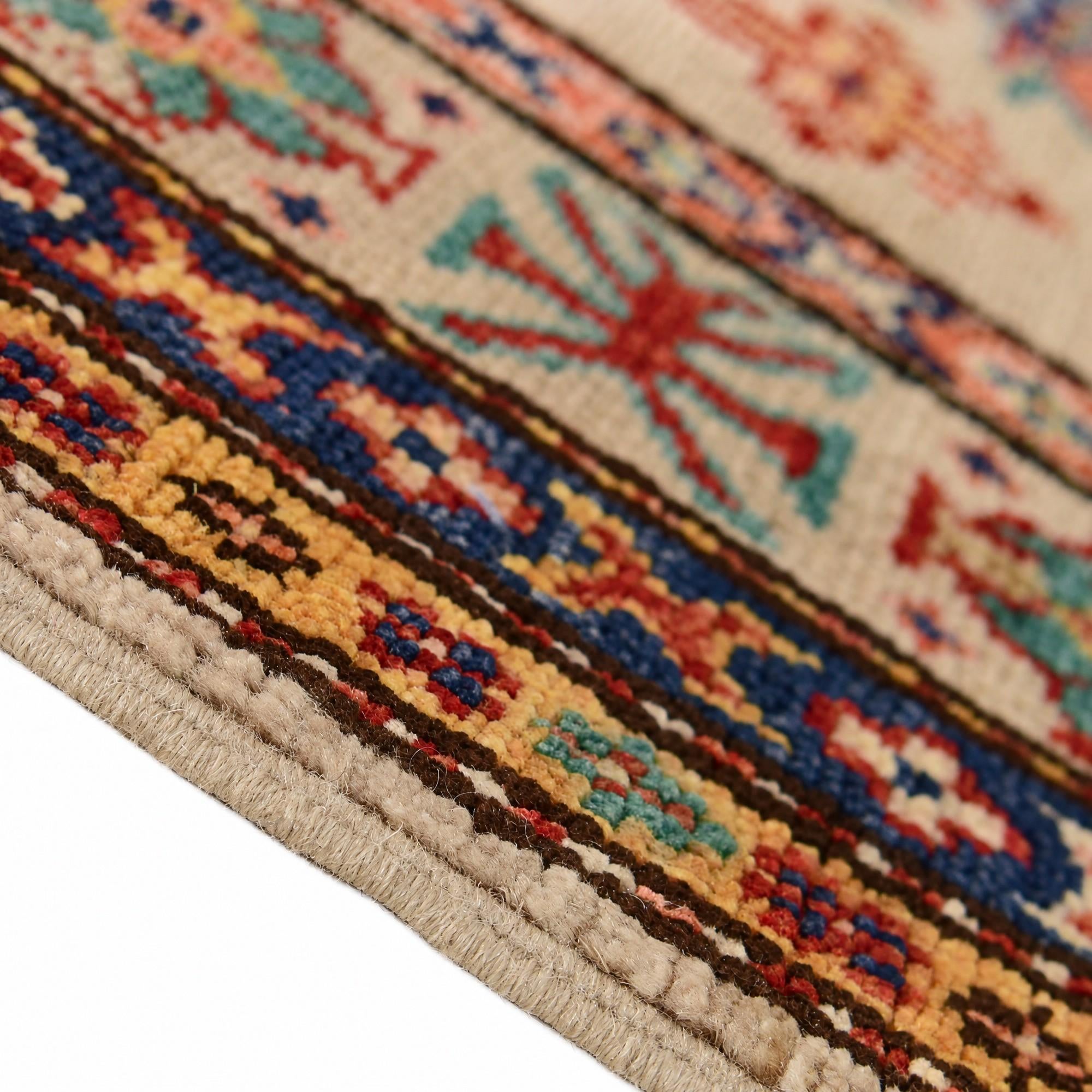 105cm x 155cm Hand Knotted Kazak Rug
