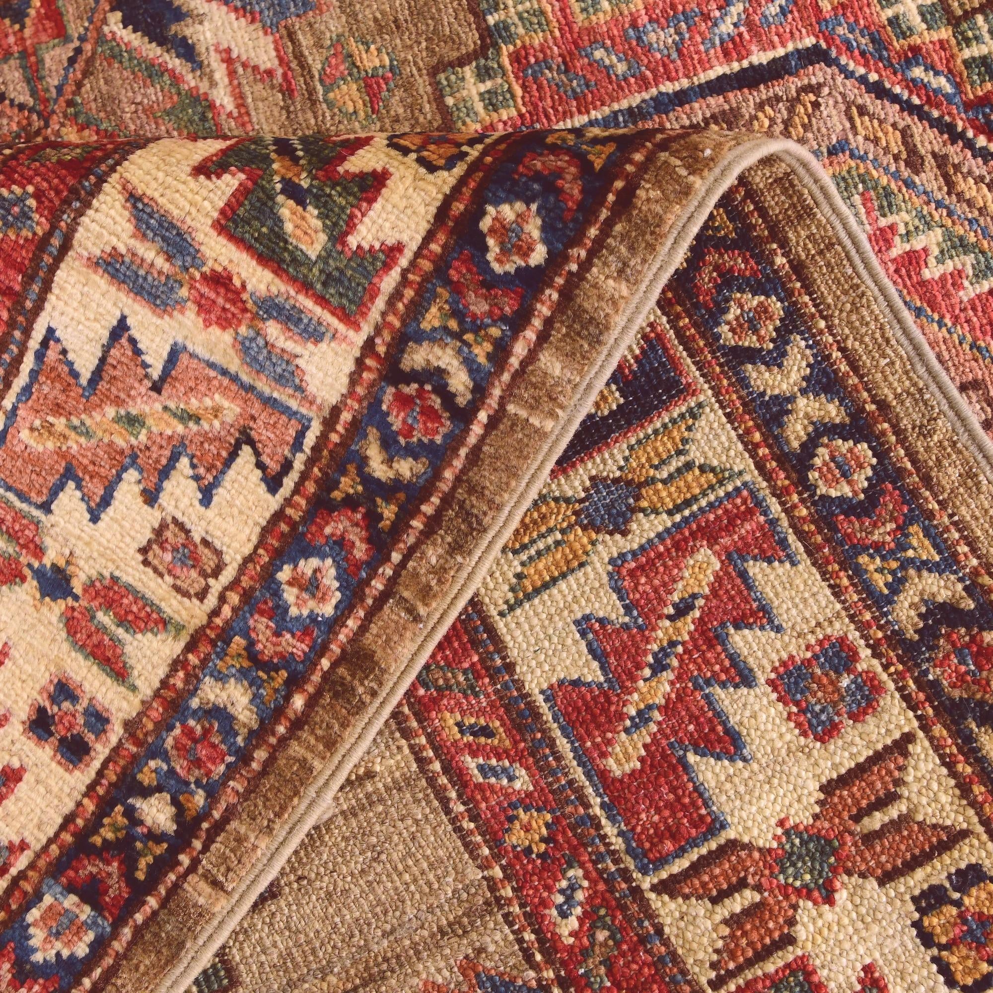 3' 4 x 5' 3 Hand Knotted Kazak Rug