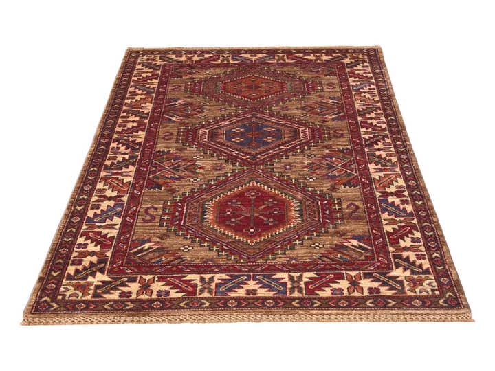 3' 4 x 5' 1 Hand Knotted Kazak Rug
