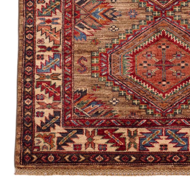 Detail image of 3' 4 x 5' 1 Hand Knotted Kazak Rug